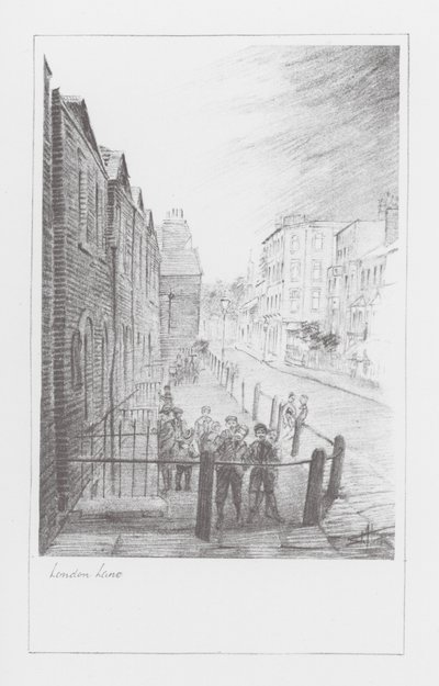 London Lanes: London Lane (litográfia) alkotó: Alan Stapleton