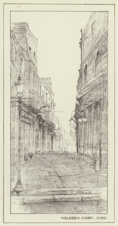 Walkers Court, Soho alkotó: Alan Stapleton