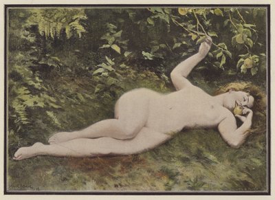 Éva lánya (színes litó) alkotó: Albert Auguste Fourie