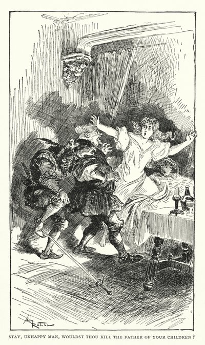 Illusztráció Balzac Contes Drolatiques című művéhez (litográfia) alkotó: Albert (after) Robida