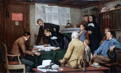 Polgári házasság alkotó: Albert Anker