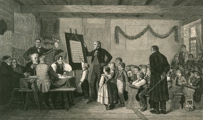 Falusi Iskola vizsgája alkotó: Albert Anker
