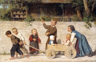 Gyermekcsapat, 1868 alkotó: Albert Anker
