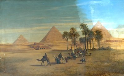 A gízai piramisok, Egyiptom alkotó: Albert August Zimmermann