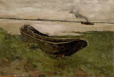 A Schelde Doelnál alkotó: Albert Baertsoen