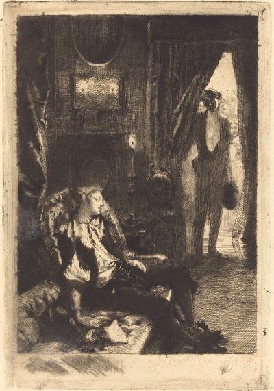 Alszik Iza alkotó: Albert Besnard