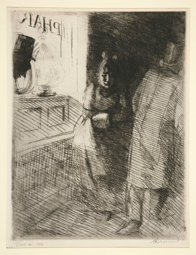 La prostitúció (prostitúció) alkotó: Albert Besnard