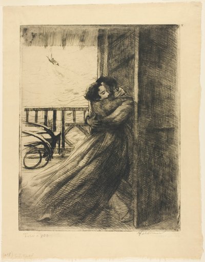 Szerelem, második tányér a Nőtől alkotó: Albert Besnard