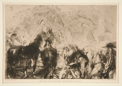 Március? a lovakhoz (kb alkotó: Albert Besnard