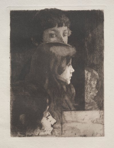 Tanulmány a fejekről alkotó: Albert Besnard