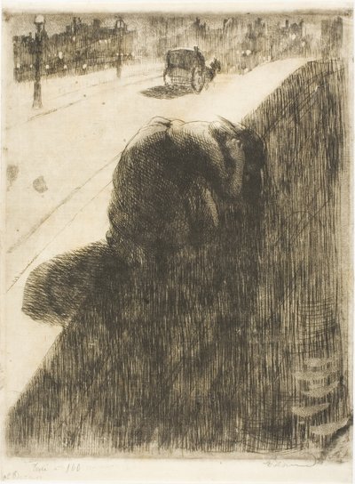 Öngyilkosság, tizenegyes tányér a Woman alkotó: Albert Besnard