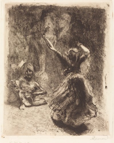 Tanjore táncosa (La bayadère de Tanjore) alkotó: Albert Besnard