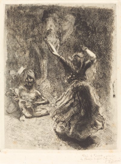 Tanjore táncosa (La bayadère de Tanjore) alkotó: Albert Besnard