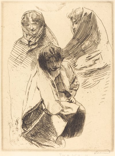 Három fátyolos nő alkotó: Albert Besnard