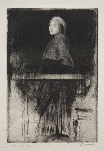 Nő köpennyel alkotó: Albert Besnard