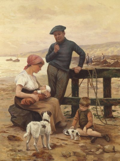 Egy halász és családja alkotó: Albert Besnou