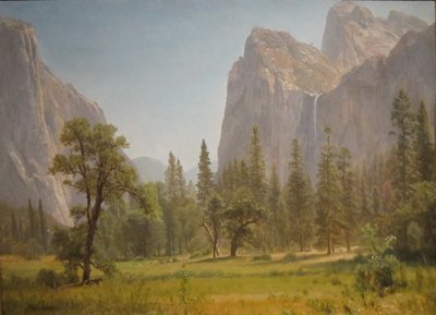 Bridal Veil vízesés, Yosemite-völgy, Kalifornia alkotó: Albert Bierstadt