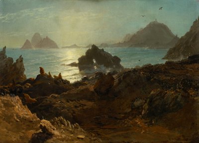 Farallon-szigetek, Csendes-óceán, Kalifornia alkotó: Albert Bierstadt