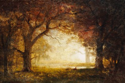 Erdei napkelte alkotó: Albert Bierstadt