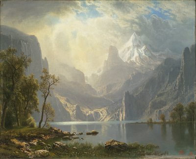 A Sierrasban / Tahoe-tóban alkotó: Albert Bierstadt