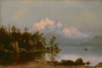 Hegyi kenuzás alkotó: Albert Bierstadt