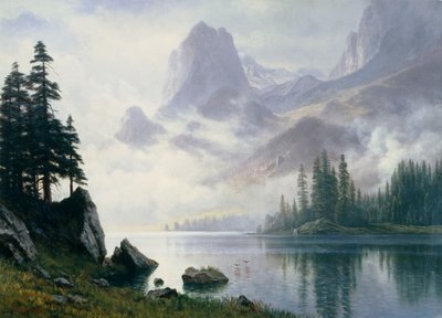 Hegy a ködből alkotó: Albert Bierstadt