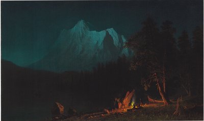 Hegyvidéki táj a holdfényben alkotó: Albert Bierstadt