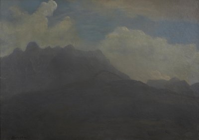 Hegyek és hegylábak alkotó: Albert Bierstadt