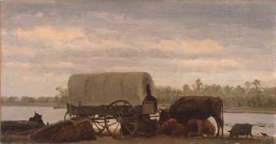 Délben a tányéron alkotó: Albert Bierstadt