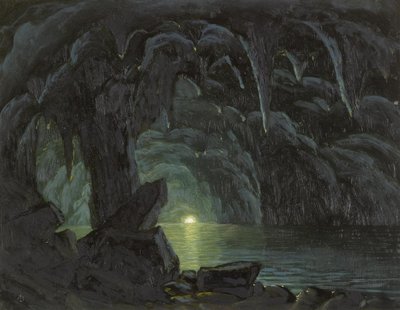 A Kék-barlang, Capri alkotó: Albert Bierstadt