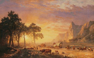Az Oregon ösvény alkotó: Albert Bierstadt