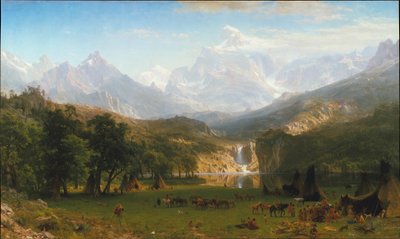 A Sziklás-hegység, a Lander-csúcs alkotó: Albert Bierstadt