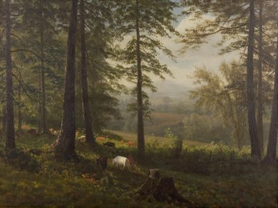 Kilátás egy tisztásra alkotó: Albert Bierstadt