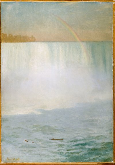 Vízesés és szivárvány, Niagara alkotó: Albert Bierstadt