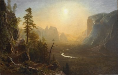 Yosemite Valley, Glacier Point Trail, 1873 körül alkotó: Albert Bierstadt