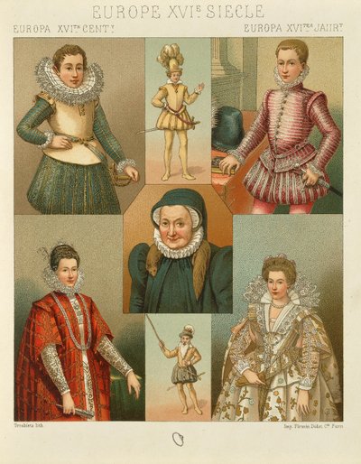 "Le Costume Historique" (A teljes jelmeztörténet), Auguste Racinet, IV. kötet alkotó: Albert Charles August Racinet