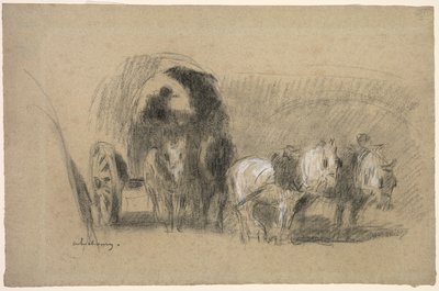 Egy Millers kocsi lisztkocsi, c. 1895. alkotó: Albert Charles Lebourg