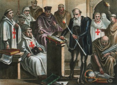 Galileo Galilei a Szent Hivatal előtt alkotó: Albert Chereau
