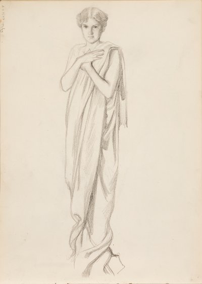 Aino Ackté mint Alcestis, vázlat alkotó: Albert Edelfelt