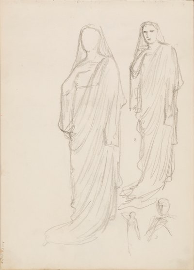 Aino Ackté mint Alcestis, vázlat alkotó: Albert Edelfelt