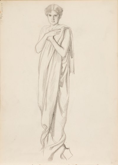 Aino Ackté mint Alcestis, vázlat alkotó: Albert Edelfelt