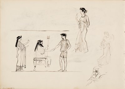 Ősi férfi és női alakok alkotó: Albert Edelfelt