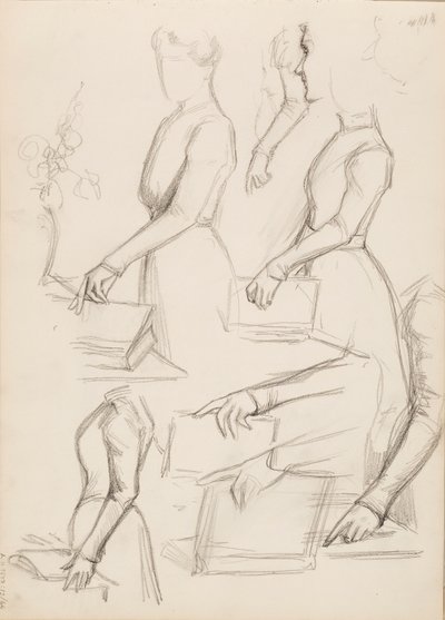 Camille Vallery-Radot, vázlat portréhoz alkotó: Albert Edelfelt