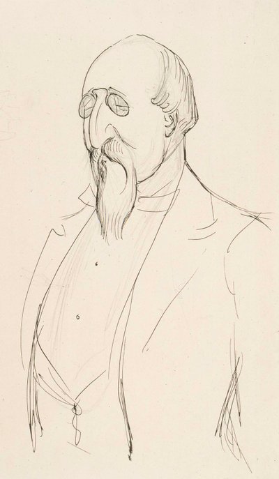 Leo Mechelin karikatúrája alkotó: Albert Edelfelt