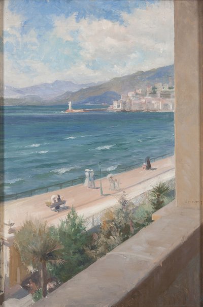 Az ablakomból Cannes-ban alkotó: Albert Edelfelt