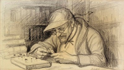 A kis zseni illusztrációja alkotó: Albert Edelfelt
