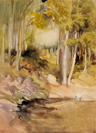 Az erdőben alkotó: Albert Edelfelt