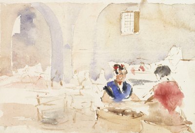 Spanyolországi enteriőr (dohánygyár Sevillában) alkotó: Albert Edelfelt