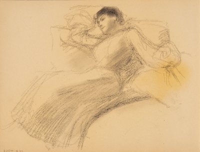 Pihenő nő alkotó: Albert Edelfelt