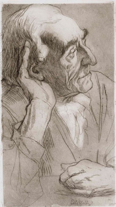Figyelő férfi alkotó: Albert Edelfelt